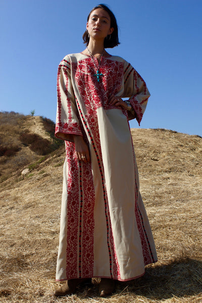 Vintage Hand Embroidered Bedouin Caftan – Honeywood