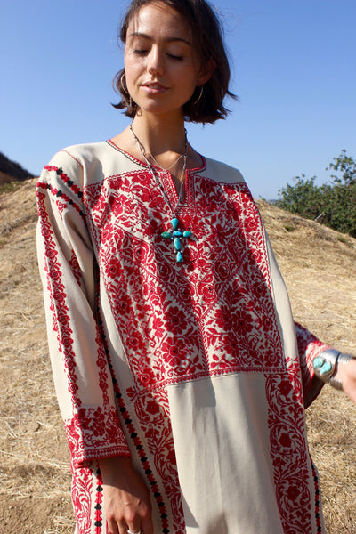 Vintage Hand Embroidered Bedouin Caftan – Honeywood
