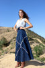 Vintage Guatemalan Indigo Wrap Skirt Circa ~ 1970s