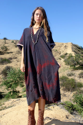 ReServed "Totally Blown" Hand Dyed Rayon Maxi Dress