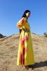 "Cosmic Sun Beam" 1970s Handmade Mexican Maxi Dress