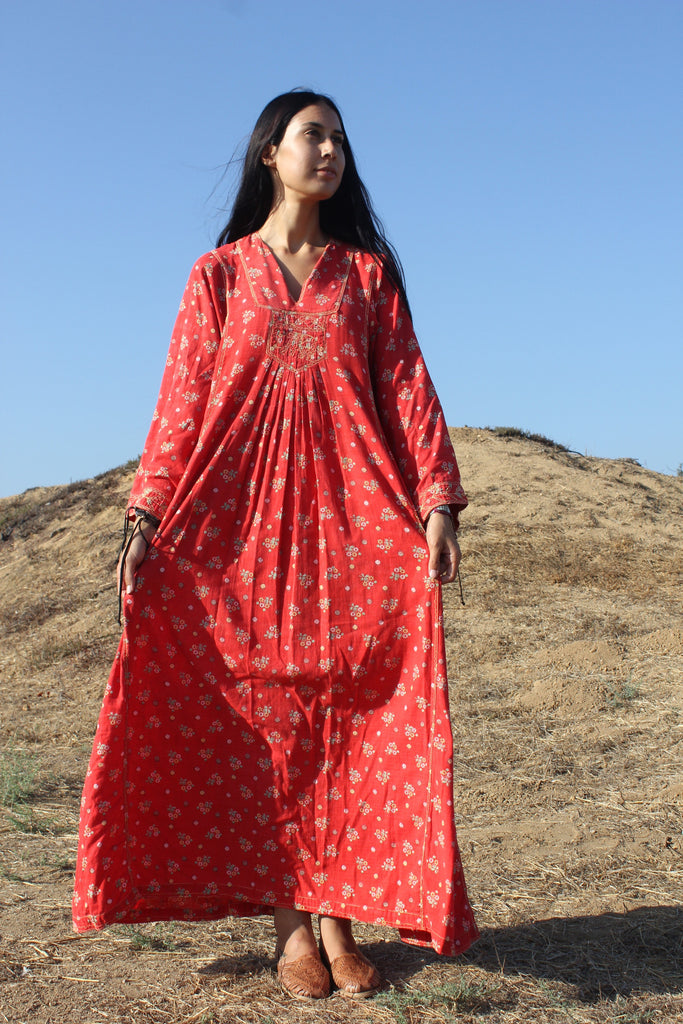 1970s Cotton Pakistani Maxi Dress – Honeywood