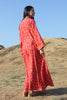 1970s Cotton Pakistani Maxi Dress