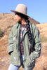"Rocky Mountain High" Rustic Threads Hand Painted Military Jacket