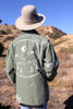 "Rocky Mountain High" Rustic Threads Hand Painted Military Jacket