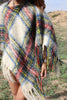 Scottish Handwoven Plaid Poncho