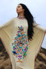 Lady Hawk 1970s Kasmir India Hand Embroidered Kaftan