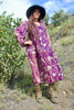 1970s Gauzy Purple Adini Indian Dress