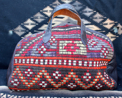 Honeywood Original "Gypsy Overnighter" Antique Textile One-Of-a-Kind bag