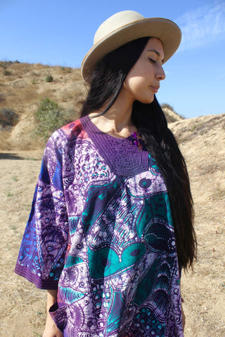 SALE "Amphitrite" Vintage African Batik Tunic