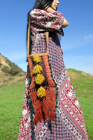 1970s Woven and Magical Ethnic Bag