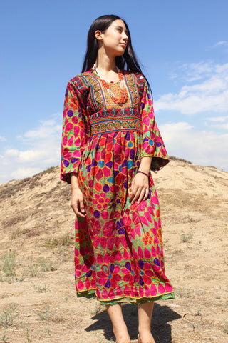 SALE "Nomadic Beauty" Traditional Handmade Afghan Gown