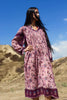 "Plum Wine" Vintage Indian Gauze Dress