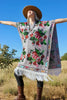 Vintage Hand Embroidered Mexican Poncho