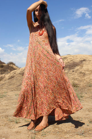 "Mojave Maiden" Vintage Indian Gauze Dress circa  ~ 1970s