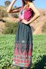 "Bells and Mirrors"  Vintage Indian Embroidered Skirt