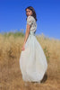 1930s Celadon Homespun Cotton Lawn Gown