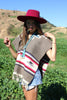 "Peyote Bird" Vintage Hand Woven Wool Poncho
