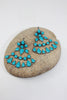 * RESERVED *  Large Vintage Taxco Turquoise Earrings Sterling and Turquoise