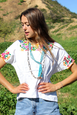 Vintage Guatemalan Huipil Blouse