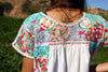 Vintage Oaxacan Beauty Hand Embroidered Mini Dress 1970s