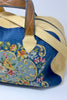 Honeywood Original One of a Kind Delicious Antique French Needlepoint and Deerskin Bag