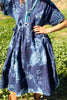 "Under the Sea" Vintage Hand Dyed Shibori Indigo Dress