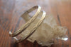 Fred Harvey Era Native American Double Row Stamped Sterling Bracelet
