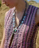 "Indira Violette"  1970s Indian Vest with Metallic Thread