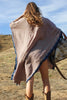 RESERVED "Totally Taupe" Totally Blown Long Linen Poncho