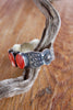 Sterling and Spiny Oyster Navajo Cuff Signed "Bonnie Willie"