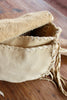 Vintage Handmade Creamy Deerskin Bag