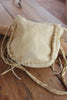 Vintage Handmade Creamy Deerskin Bag