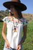 1940s Hand Embroidered Mexican Peasant Blouse