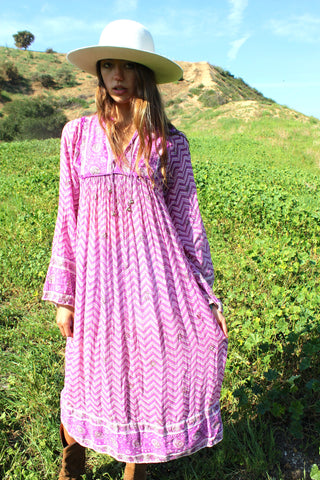 Dreamy 1970s Gauzy Indian Dress