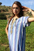 RESERVED Vintage Ombre Woven Cotton Kaftan