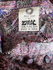 1970s Zodiac Silk Bohemian Block Print Maxi Dress