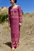 "The Sita" 1970s Vintage Indian Cotton Hand Block Printed Maxi Dress