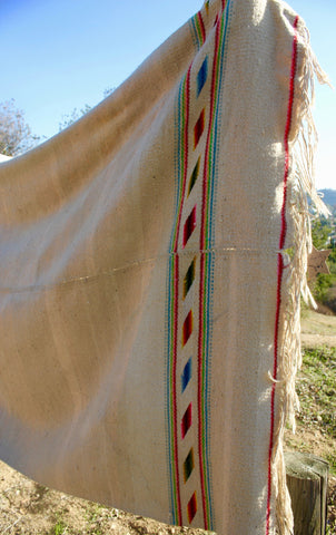 "Chama Path" Mid-Century Handwoven Mexican Blanket