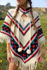 Groovy Vintage Handwoven Wool Poncho Circa ~ 1960s