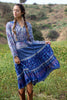 Beautiful Bohemian Vintage Indian Gauzy Dress Circa 1970s
