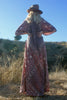 Reserved Vintage "Indian Imports" Indian Block Print Maxi Dress