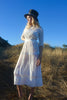 "Bellas Hess" Victorian Eyelet and Lace FIne Cotton Dress Circa Early Century ORIGINAL LABEL!