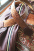 Honeywood "Gypsy Overnighter" Deerskin and Antique Turkish Textile Bag