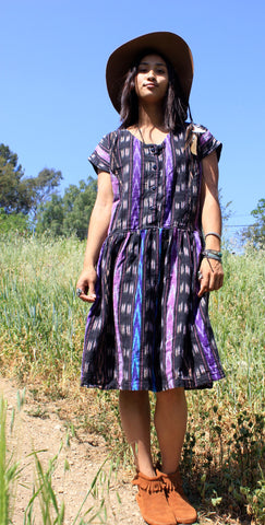 Guatemalan Ikat Handwoven Dress