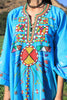 "Cosmic Folk"  RARE 1970s Hand Embroidered Egyptian Maxi Dress