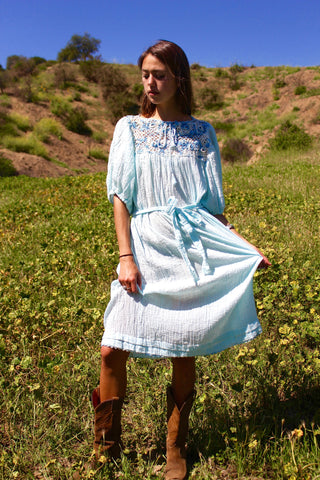 1970s "Gauzy Cowgirl" Crochet