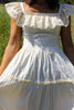 Prairie Chic 1970s Wedding Dress Maxi