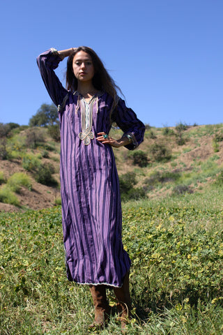 RESERVED Vintage Bedouin Striped Kaftan