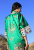 "Emerald Dreams" Mid Century hand Embroidered Chinese Silk Robe